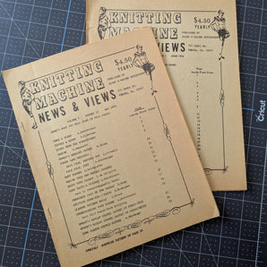 Knitting Machine News and Views - Two Issues: May & June 1974