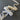 Yin & Yang Pair of Gold & White Vintage Lace Trim