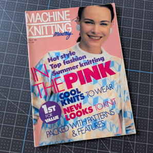 Machine Knitting Monthly Magazine - July 1989