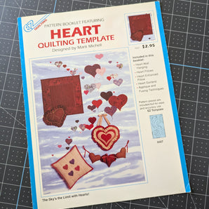 EZ Quilting Pattern Leaflet - Heart Quilting Template