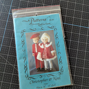 Christopher & Noel Clothing Pattern by Connie Lee Finchum (1990) - for 14-15in Dolls