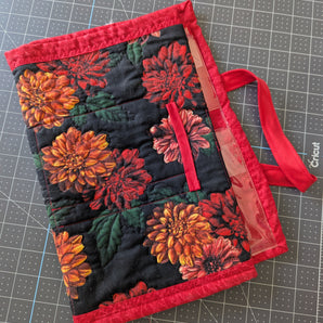 Handmade Quilted Sewing Supply Wrap or Carry Case