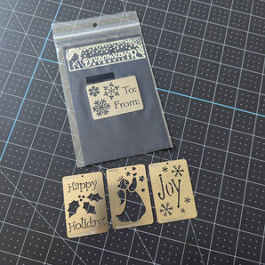 Stencilability & Dreamweaver Holiday Embossing Stencils Bundle
