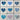 Set of 9 Pre-Cut Quilt Components - Hearts & Backgrounds - Lot HD