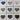 Set of 9 Pre-Cut Quilt Components - Hearts & Backgrounds - Lot HF