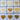Set of 9 Pre-Cut Quilt Components - Hearts & Backgrounds - Lot HG