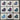 Set of 5 x 5in Hand-Stitched Heart Quilt Squares - Lot S1