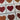 Set of 9 Pre-Cut Quilt Components - Christmas Theme - Hearts & White on White Squares - Lot S5