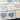 Set of 9 Pre-Cut Quilt Components - Christmas Theme - Hearts & White on White Squares - Lot S9