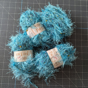 Moda Dea Fur Ever, Aqua Marine - Yarn Bundle
