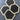 Wood Hanging Black/White Board - 4pc Hexagon Shape