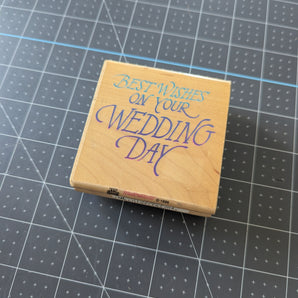 Best Wishes on Your Wedding Day Stamp - Stampendous! - 1996