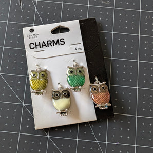 Blue Moon Beads - Enamel Owl Charms