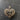 Silver Rhinestone Heart Pendant