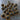 Gold Metalized Plastic Shank Buttons with Black Center - 1in