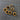 Gold Metalized Plastic Shank Buttons with Black Center - Two Sizes