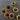 Gold Metalized Plastic Shank Buttons with Black Center - Two Sizes