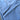 Blue Cotton or Cotton Blend Slub Remnant - 1yds, 44in Width