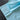 Light Blue Turquoise Lightweight Cotton (or Voile?) - .85yds, 42in Width