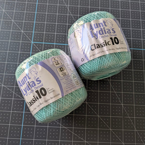 Aunt Lydia's Mercerized Cotton Crochet Thread Bundle - Classic 10 - Aqua