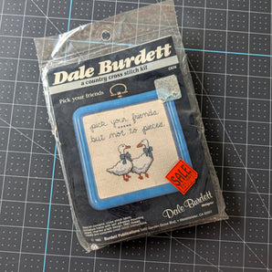 1985 Dale Burdett "Country Guaranteed" Cross Stitch Kit (CK69) - Sealed