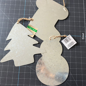 Holiday Theme Metal Sign Blanks