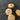 1 1/8-inch Pearlescent Cream Dome-and-Tan Rim Self-Shank Buttons