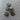 1-inch Black Textured Dome-and-Rim Self-Shank Buttons
