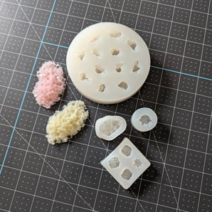 Set of Crystals (?) Silicone Soap Making Molds
