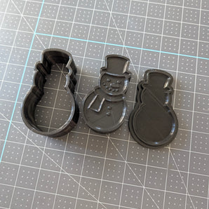 Snowman 3pc Craft Mold