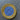 Vintage Blue Patch with Yellow Laurel Wreath