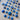 Vintage Button Collection - Plastic Blue, Shank - Mixed Sizes