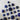 Vintage Button Collection - Plastic Navy Blue, Shank - Mixed Size