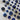 Vintage Button Collection - Plastic Navy Blue, Shank - Mixed Size