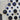 Vintage Button Collection - Plastic Navy Blue, Shank - Mixed Sizes