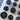 Vintage Button Collection - Plastic Navy Blue, Shank - Size Large