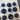 Vintage Button Collection - Plastic Navy Blue, Shank - Size Large
