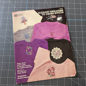Elegant Sweaters to Cross Stitch Leaflet - Banar Designs CL 69