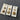Set of 6 Gold Toned Silver Shank Buttons (Sizes Vary)