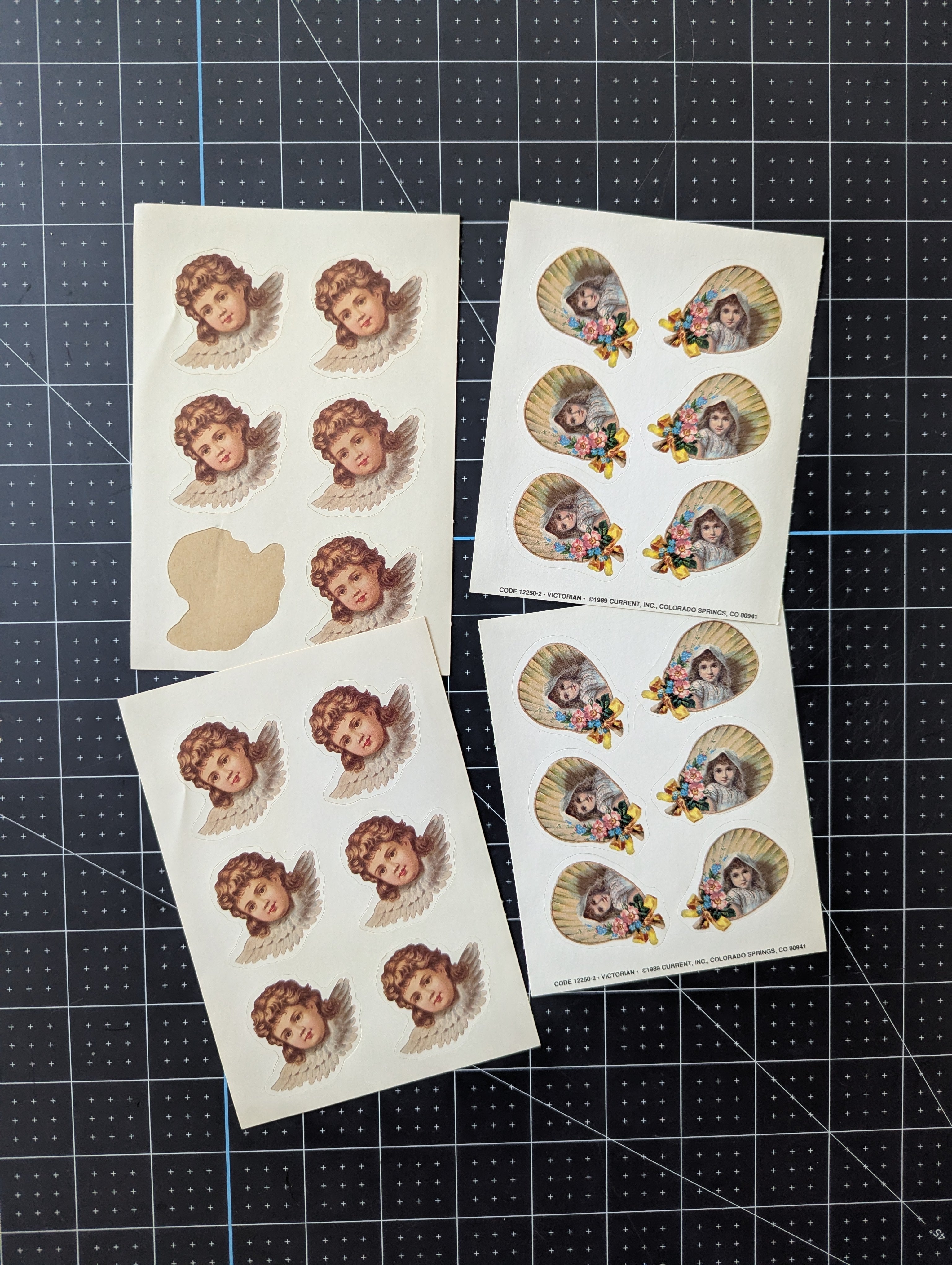 Anglican Sticker Design Victorian Style Angel Sticker Bundle – Remnants by Peo Vee