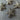 Set of Four Dark Metal Rhinestone Studded Starfish Embellishments