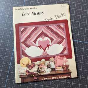 Love Swans Quilting Leaflet & Paper Pattern by Dale Burdett - Vintage
