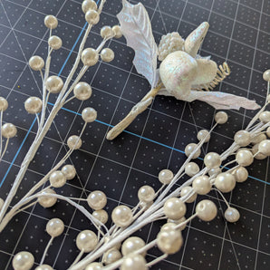 Faux Holiday Floral Bundle - White Christmas