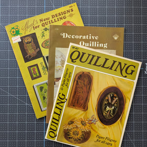 Set of 3 Vintage Paper Quilling Books (1973-1974)