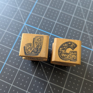 Quirky Letter Stamps - Choose Your Letter