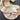 Ruffled Cream Trim with Red Edging - 3-yards