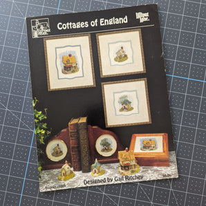 Cottages of England Lilliput Lane 3pc Needlepoint Pattern Booklet - by Gail Ritchey