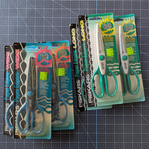Fiskars Long Ripple & Wide Wave Scissors - Sold Separately