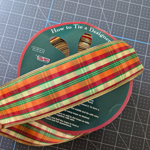 Ribbon with Wire Edges - Fall Meets Christmas Colors