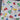 90's Palm Trees in Primary Colors Fabric